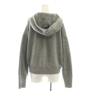 Theory MERCER WOOL CASH HOODY PO ZIP ニットパーカー ジャケット ウール カシミヤ S グレー