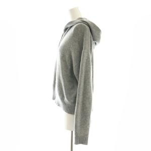 Theory MERCER WOOL CASH HOODY PO ZIP ニットパーカー ジャケット ウール カシミヤ S グレー