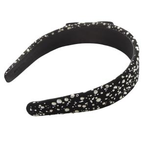 Salvatore Ferragamo ヴァラリボン メタリック カチューシャ 黒 ブラック /SR12 OH