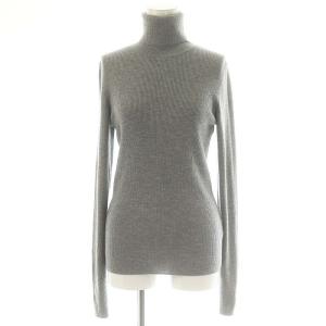 22AW Rib Turtlneck Knit リブニット セーター 長袖 タートルネック ウール グレー
