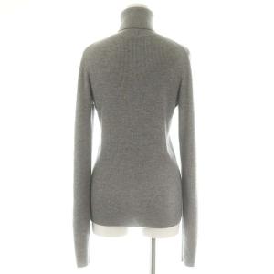 L'Appartement 22AW Rib Turtlneck Knit リブニット セーター 長袖 タートルネック ウール グレー