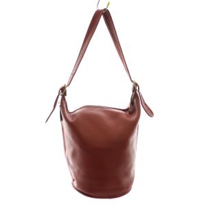 COACH オールドコーチ ショルダーバッグ  グローブレザー バスケット型 USA製 赤 レッド J4D 9085