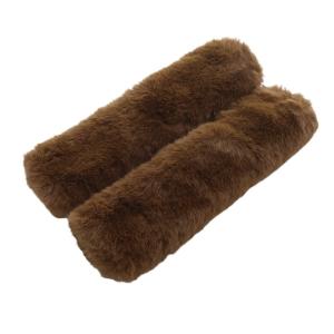 L'Appartement グッドグリーフ GOOD GRIEF 24SS FAUX FUR COVERS バッグハンドルカバー 2点セット 茶色 ブラウン