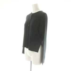 JOHN SMEDLEY カーディガン ニット 前開き ウール S 黒 ブラック /MF OS