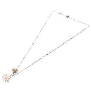 HERMES タリスマン ドラゴン ネックレス シルバー色