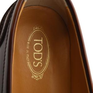 TOD'S ローファー ダブルTリング 37 ブラウン