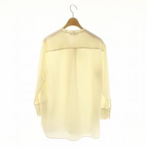 Theory 22AW Prime GGT Tie Blouse ボウタイブラウス 長袖 S オフホワイト