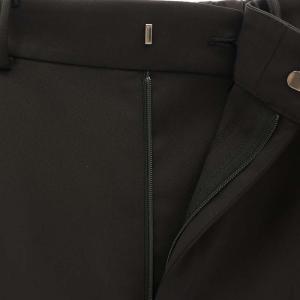 UNITED ARROWS サテン サイドポケット パンツ ストレート 36 黒 ブラック