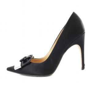 Sergio Rossi パンプスリボン ポインテッドトゥ 36 黒 A78950
