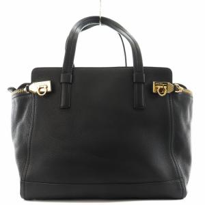 Salvatore Ferragamo アリアナ ガンチーニ トートバッグ ブラック