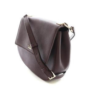 kate spade new york レザーショルダーバッグ ロゴ ワインレッド PXRU6912
