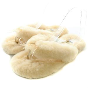 フラッフ フリップ フロップ II FLUFF FLIP FLOP II サンダル ボア US8 25cm ベージュ 1003492