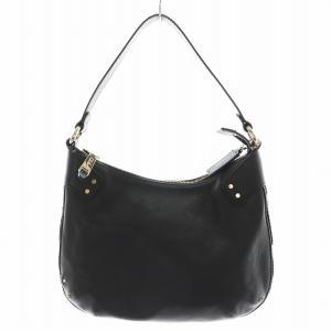 ハンドバッグ ワンショルダーバッグ レザー 黒 ブラック /AN35 OF