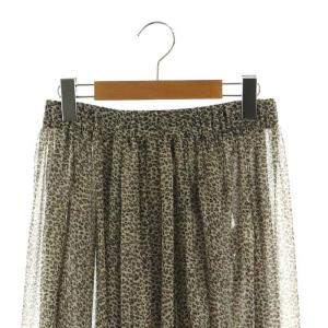 Deuxieme Classe 23AW レオパードスカート Leopard sk ロング丈 マキシ丈 フレア F 茶 ブラウン マルチカラー