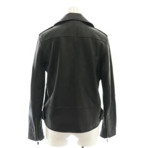 Ron Herman ラムレザーライダースジャケット ジップアップ XS 黒 ブラック
