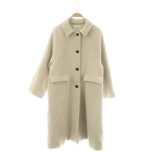 ステンカラーコート アウター ウール 裏地 36 S アイボリー /KO OS