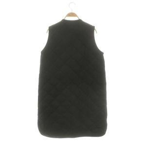 Barbour キルティング ノースリーブ コート アウター ブルゾン 8 M 黒 ブラック