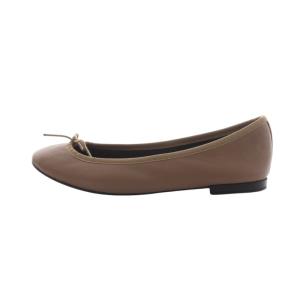 Repetto バレエシューズ パンプス リボン レザー 39.5 25cm 茶 ブラウン VX1790VE /AK6