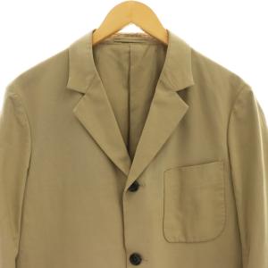 MARGARET HOWELL 背抜きテーラードジャケット シングル M ベージュ /HK OS AD