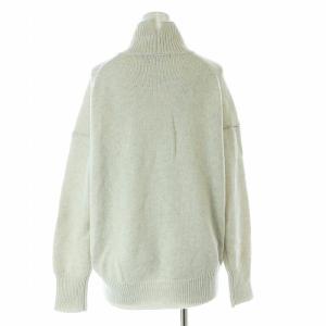 23区 vingt-trois ウール カシミヤ モックネックニット セーター 長袖 M グレー