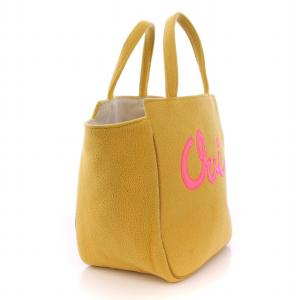 LUDLOW Oui メッセージロゴ ハンドバッグ 鞄 黄 イエロー /DK SH OF