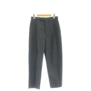 ウールモヘヤラックスラックスパンツ テーパード ジッパーフライ 34 濃紺 ダークネイビー /MI OS