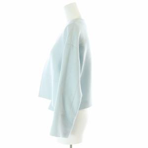 ANAYI ノーカラージャケット ショート丈 ウール 34 XS 水色