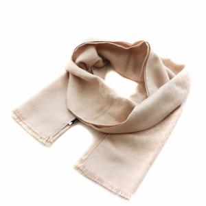 ガンチーニ柄 ストール フリンジ シルク 絹 ピンク /AN36 OF