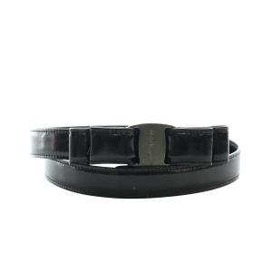 ベルト ヴァラリボンバックル レザー 黒 ブラック /AQ OS OH