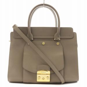 メトロポリス マギア ハンドバッグ トートバッグ ショルダーバッグ 2way レザー グレージュ