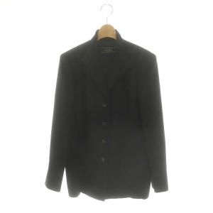 ロロピアーナ ジャケット シングル カシミヤ 9 M 黒 ブラック /YQ OS