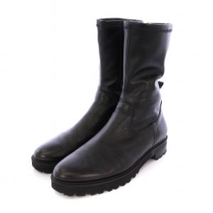 ショートブーツ レザー シューズ 靴 24cm 黒 ブラック /DK OF