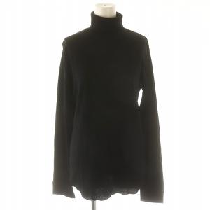 23AW タートルネック プルオーバー ニット カットソー 長袖 ウール 1 黒 ブラック /MI OS