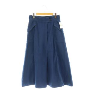 45R グルカスカート ヒッコリー コットンリネン 青 2