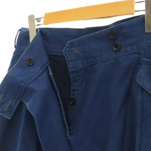 45rpm 粟サテンのスカート加工 ロング丈 マキシ丈 フレア コットン 3 L 青 ブルー /YQ OS