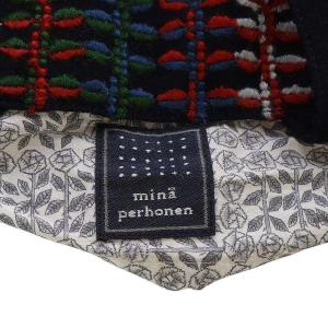 mina perhonen ペタル フレーム petal flame トートバッグ ハンドバッグ 黒 ブラック ya9039