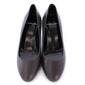 PIERRE HARDY パンプス ハイヒール レザー 靴 シューズ 37 チャコールグレー