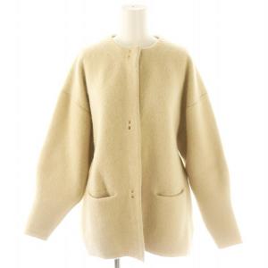 23SS ラクーン配色コクーンカーディガン ニット 長袖 F ライトベージュ /DO OS