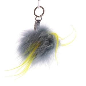 FENDI バッグチャーム キーホルダー バグズ モンスター 水色 ブルー 黄色 イエロー 7AR467