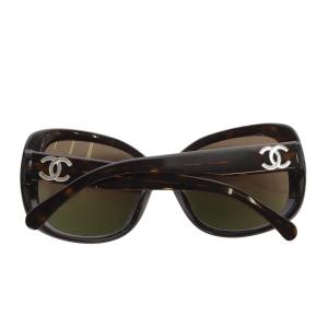 CHANEL サングラス ココマーク べっ甲柄 度なし 5918-135 ダークブラウン 5183