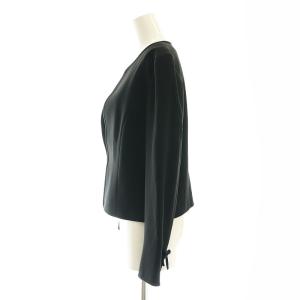 M'S GRACY ノーカラージャケット 総裏地 40 黒 ブラック