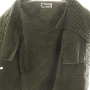 HYSTERIC GLAMOUR ミリタリージャケット モッズ ブルゾン フルジップ コットン F カーキ 緑 グリーン