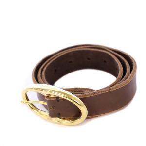  A&E BELT レザーベルト ブラウン /KH OF AD