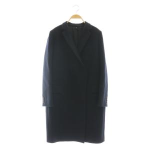 チェスターコート アウター ロング 38 紺 ネイビー /DF OS