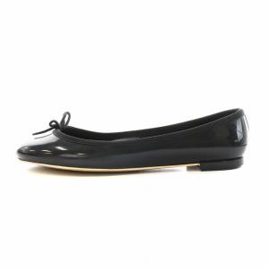 Repetto バレエシューズ リボン エナメル 37 黒 ブラック 51162-50499 /AN12 OF
