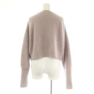 IENA 23AW fluffyファーカーディガン ニット 前開き 紫 パープル /MF OS