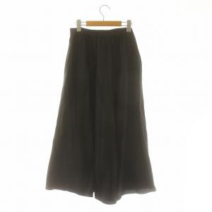 Theory 24SS Soft Lawn HW Full CRCL PO スカート フレア ロング S 黒 ブラック