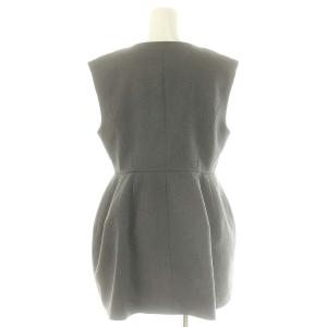 CELFORD 24AW セットアップ 上下 ペプラムベスト チュニック テーパードパンツ タック イージー 38 グレー