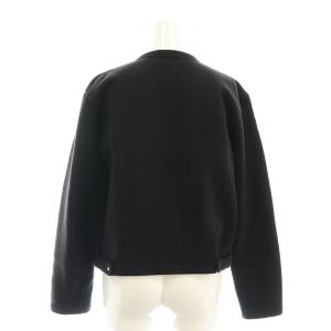 agnes b. 23AW プレッションカーディガン 裏起毛 長袖 1 黒 ブラック