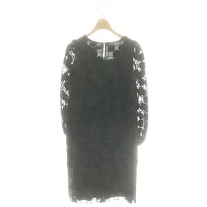 eYe JUNYA WATANABE MAN ワンピース ひざ丈 長袖 フレア XS 黒 ブラック